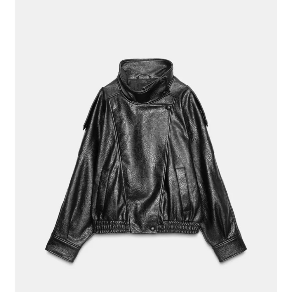Faux leather jacket